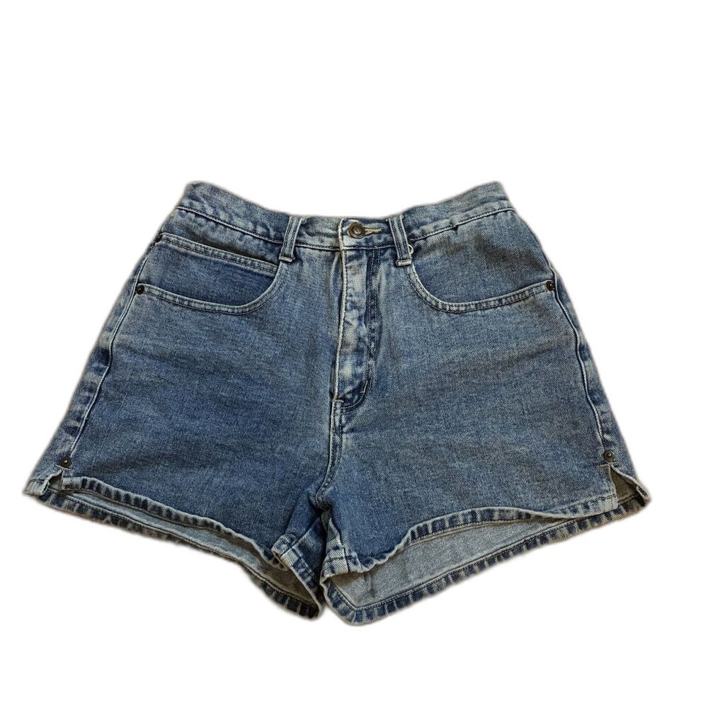 Vintage 90s Y2K Xhilaration Denim Jean Shorts High Rise Cotton Retro USA Merica
